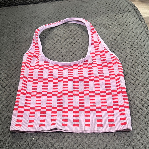 Cotton On Red and Pink Striped Tank Top - Picture 1 of 2